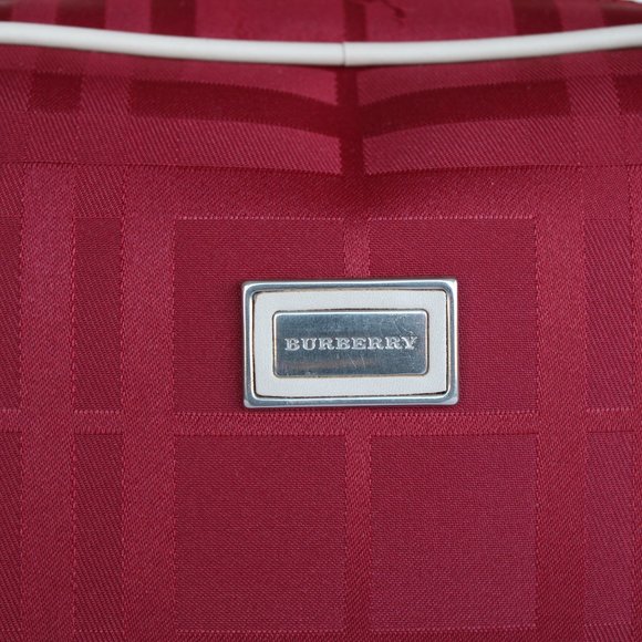 Burgundy Burberry Bowling bag - Picture 3 of 17